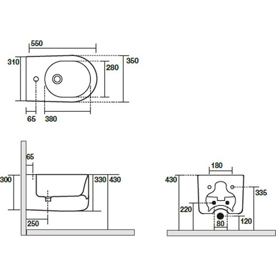 Биде подвесное Kerasan Nolita 532530*1, белый матовый - фото 4