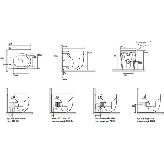 Унитаз приставной безободковый Kerasan Nolita 531859, светло-серый - фото 2