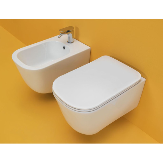 Биде подвесное Kerasan Tribeca 512530, белый матовый - фото 2