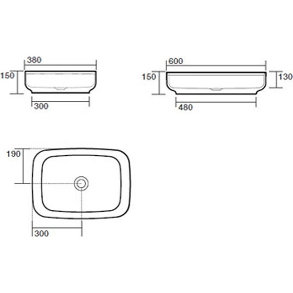 Раковина-чаша Kerasan Tribeca 60 см 514130*0, белый матовый - фото 3