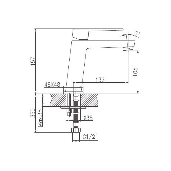 Смеситель для раковины Haiba HB11191 - фото, картинка 2 Смеситель для раковины Haiba HB11191 - фото 2
