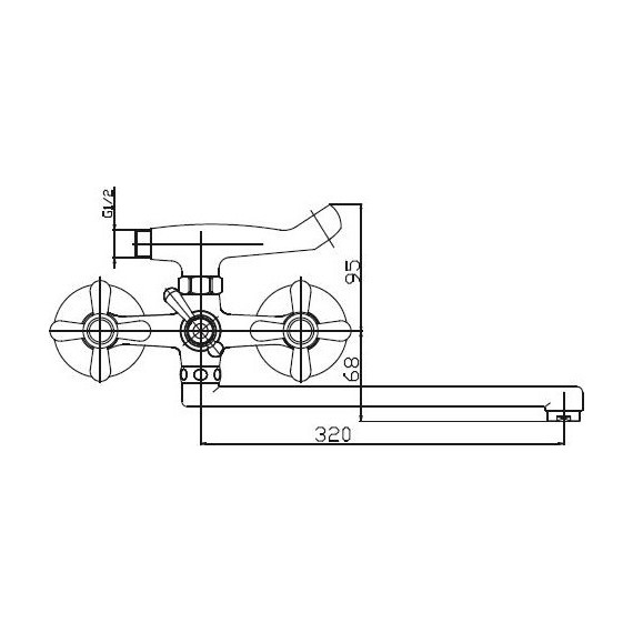 Смеситель для ванны Haiba HB2125 - фото, картинка 2 Смеситель для ванны Haiba HB2125 - фото 2