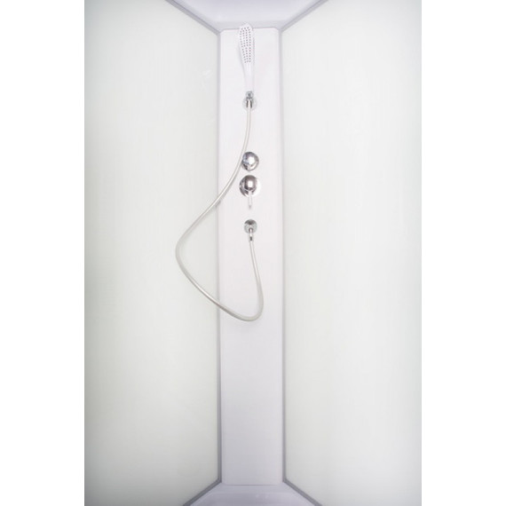 Душевая кабина Deto L910 100х100 см, хром/узор (безсиликоновая сборка) - фото 3