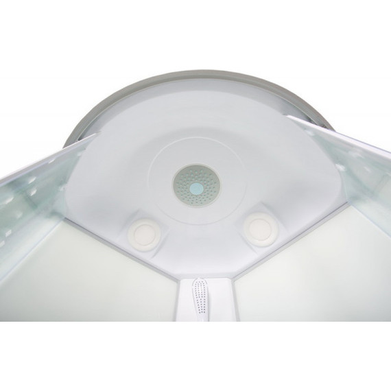 Душевая кабина Deto L910 100х100 см, хром/узор (безсиликоновая сборка) - фото 18