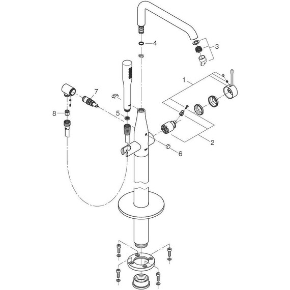 Смеситель для ванны Grohe Essence New 23491GL1, холодный рассвет - фото 3