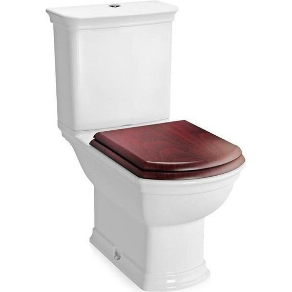 Унитаз-компакт VITRA SERENADA 9722B003-7204 с крышкой деревянной - фото 