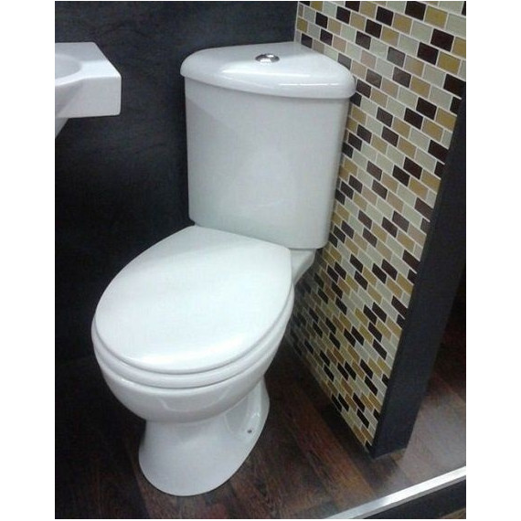 Унитаз угловой Vitra ARKITEKT 9754B003-7200 с крышкой дюропласт - фото 2