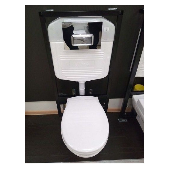 Унитаз подвесной с инсталляцией Vitra NORMUS 9773B003-7200 5 в 1 - фото, картинка 2 Унитаз подвесной с инсталляцией Vitra NORMUS 9773B003-7200 5 в 1 - фото 2