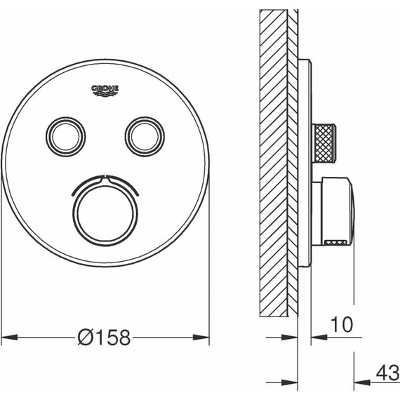 Смеситель для душа Grohe Grohtherm SmartControl 29145000 - фото 2