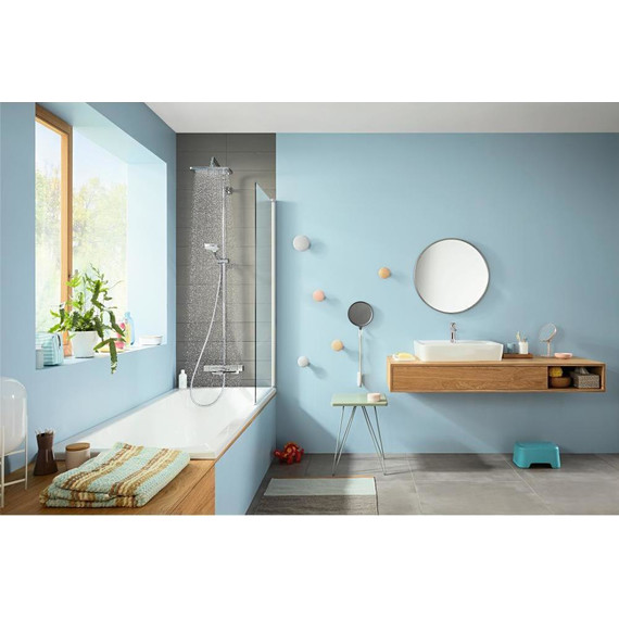 Душевая стойка с термостатом Hansgrohe Croma E Showerpipe 280 1jet 27687000 - фото, картинка 3 Душевая стойка с термостатом Hansgrohe Croma E Showerpipe 280 1jet 27687000 - фото 3
