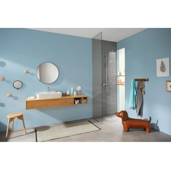 Душевая стойка с термостатом Hansgrohe Croma E Showerpipe 280 1jet 27630000 - фото, картинка 3 Душевая стойка с термостатом Hansgrohe Croma E Showerpipe 280 1jet 27630000 - фото 3