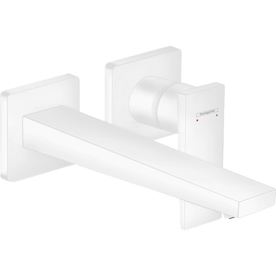 Смеситель для раковины настенный Hansgrohe Metropol 32526700, белый - фото 