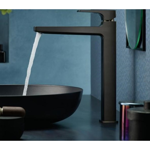 Смеситель для раковины высокий Hansgrohe Metropol 260 32512670, черный - фото 3