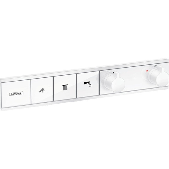 Смеситель для ванны с термостатом Hansgrohe RainSelect 15381700, белый - фото 