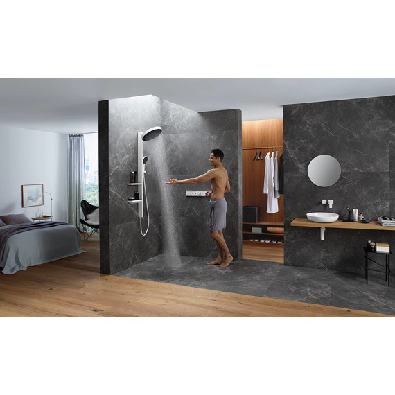 Смеситель для душа с термостатом Hansgrohe RainSelect 15380700, белый - фото 2