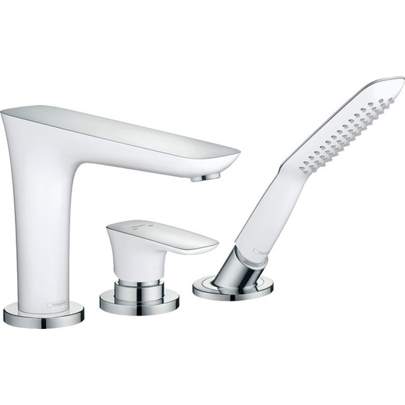 Смеситель для ванны Hansgrohe PuraVida 15432400, белый/хром - фото 