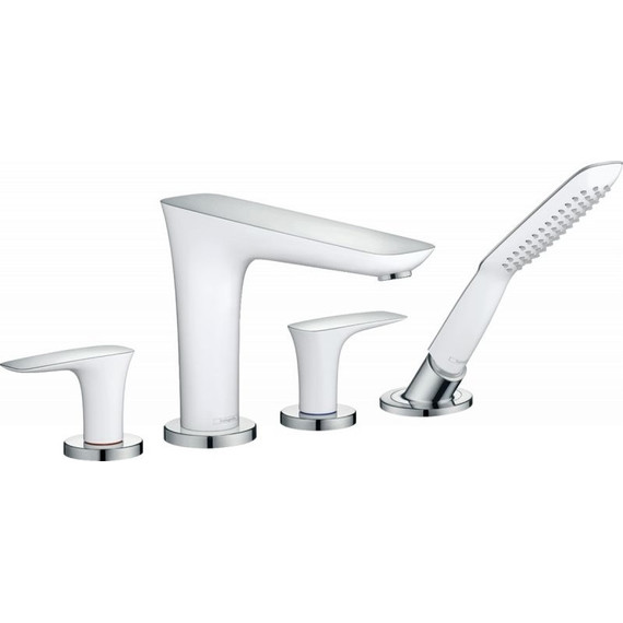 Смеситель для ванны Hansgrohe PuraVida 15446000, белый/хром - фото 
