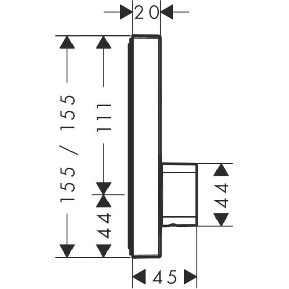 Смеситель для душа Hansgrohe ShowerSelect S 15767000 - фото 4