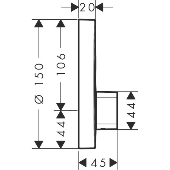 Смеситель для душа Hansgrohe ShowerSelect S 15748000 - фото 4