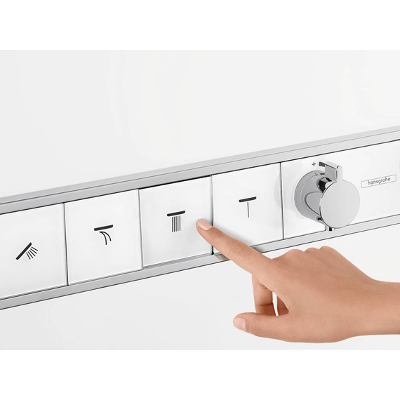 Смеситель для душа с термостатом Hansgrohe RainSelect 15357400, белый/хром - фото 7