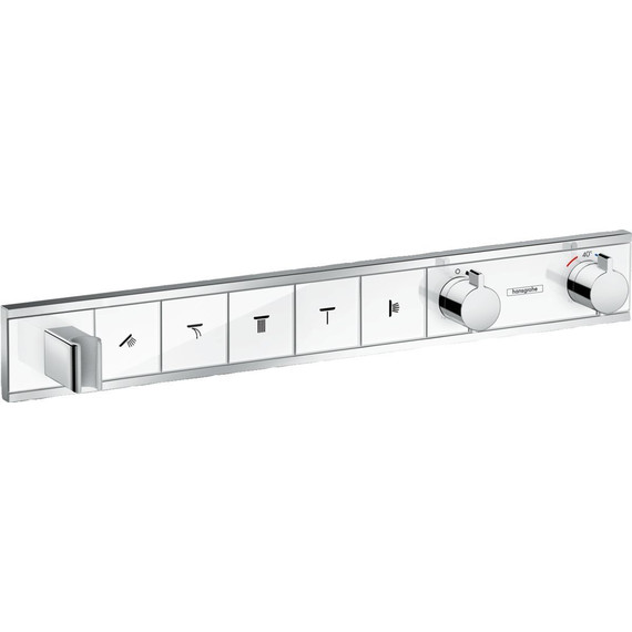 Смеситель для душа с термостатом Hansgrohe RainSelect 15358400, белый/хром - фото 