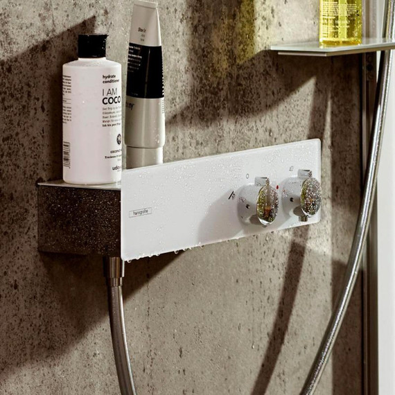 Смеситель для душа с термостатом Hansgrohe ShowerTablet 350 13102400, белый/хром - фото 3