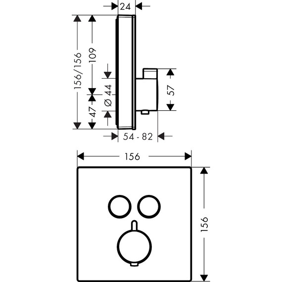 Термостат для душа Hansgrohe Shower Select 15738400, белый/хром - фото 3