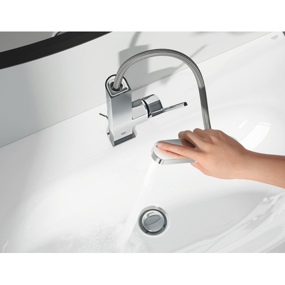 Смеситель для раковины с выдвижным изливом Grohe Plus 23843003 - фото 2