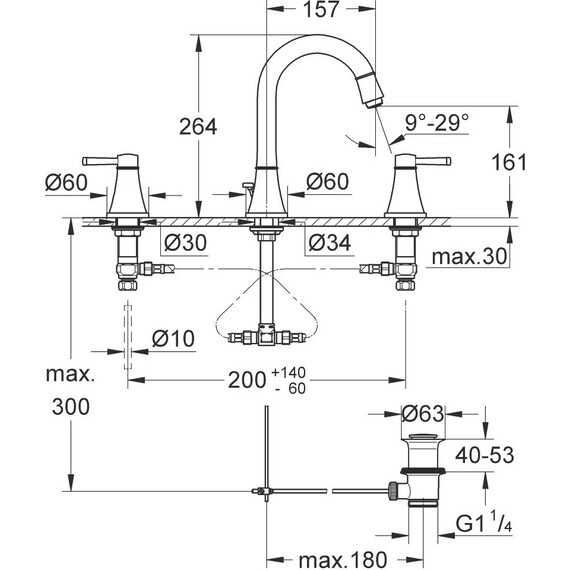 Смеситель для раковины Grohe Grandera 20389000 - фото 6