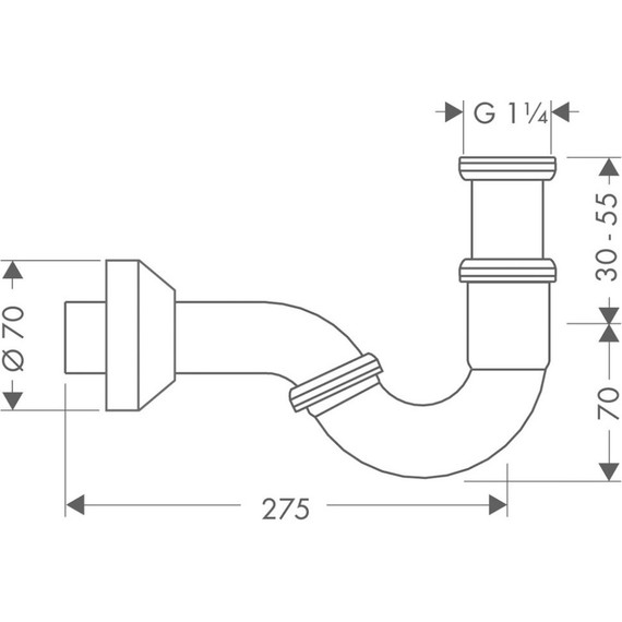 Сифон для биде Hansgrohe 55237000 - фото 2
