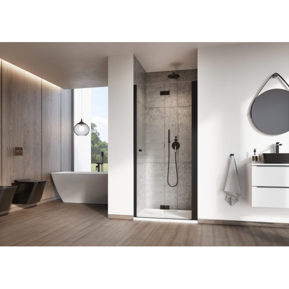 Душевая дверь Radaway Nes Black DWB 80 см 10029080-54-01R, черный/прозрачное - фото 2