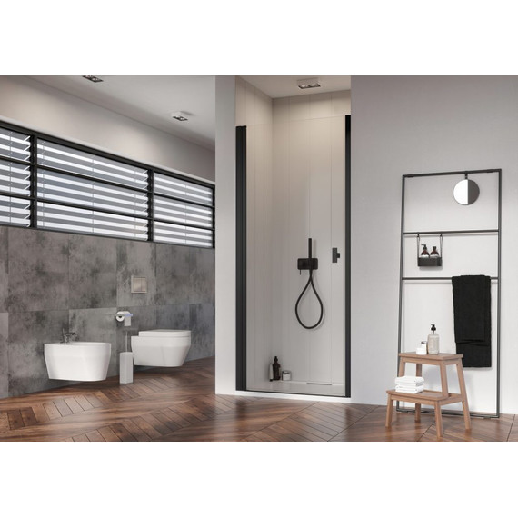 Душевая дверь Radaway Nes Black DWJ I 100 см 10026100-54-01L, черный/прозрачное - фото 4