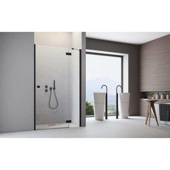 Душевая дверь Radaway Essenza New Black DWJ 90 см 385013-54-01R, черный/прозрачное - фото 4