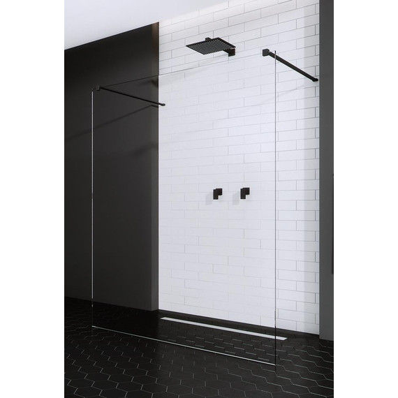 Душевая перегородка Radaway Modo X Black I 130х200 см 388334-54-01 (стекло 10 мм), черный/прозрачное - фото 