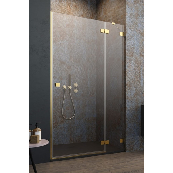Душевая дверь Radaway Essenza Pro Gold DWJ 100 см 10099100-09-01R, золото/прозрачное - фото 