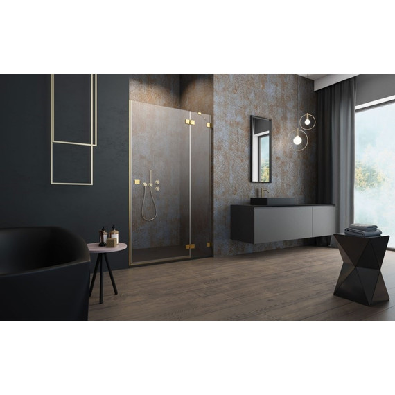 Душевая дверь Radaway Essenza Pro Gold DWJ 130 см 10099130-09-01R, золото/прозрачное - фото 2