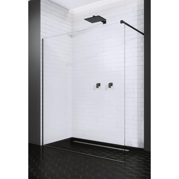 Душевая перегородка Radaway Modo X Black II 120х200 см 389324-54-01 (стекло 10 мм), черный/прозрачное - фото 