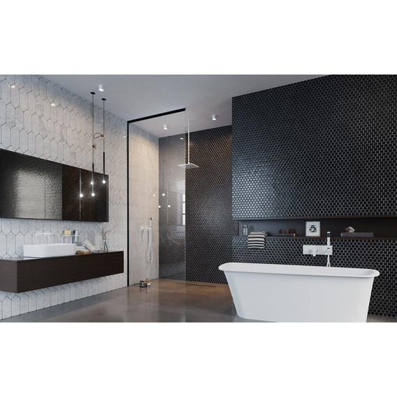 Душевая перегородка Radaway Modo X Black II 135х200 см 389335-54-01 (стекло 10 мм), черный/прозрачное - фото 4