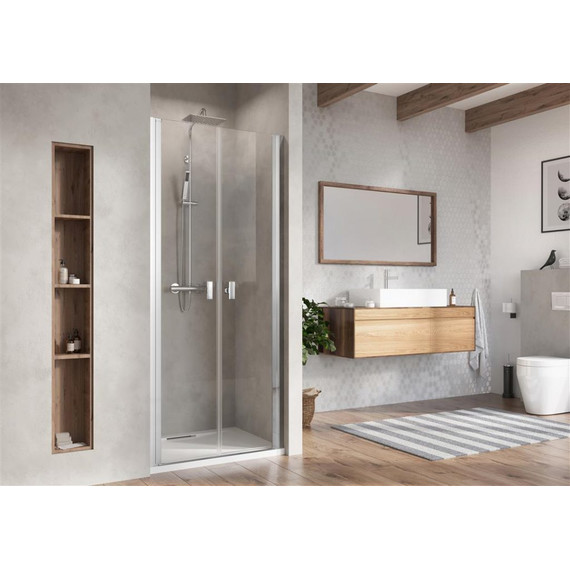 Душевая дверь Radaway Nes 8 DWD I 55L+60R 115 см (стекло 8 мм), хром/прозрачное - фото 2