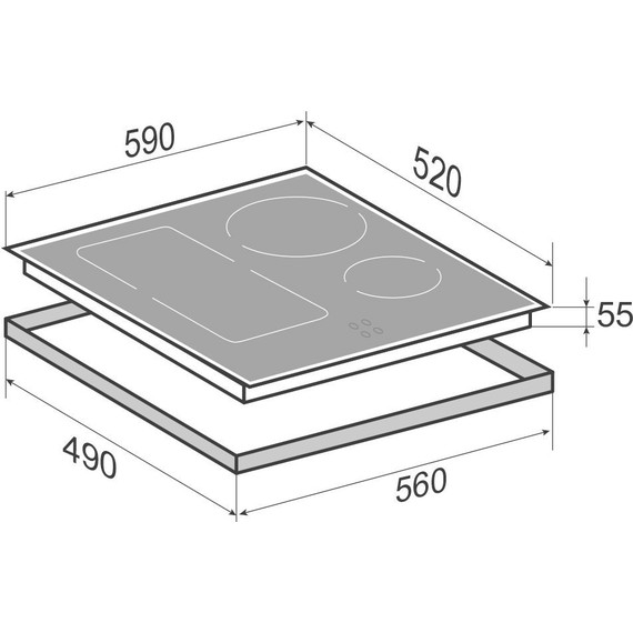 Индукционная варочная поверхность Zigmund & Shtain CI 34.6 B - фото 5