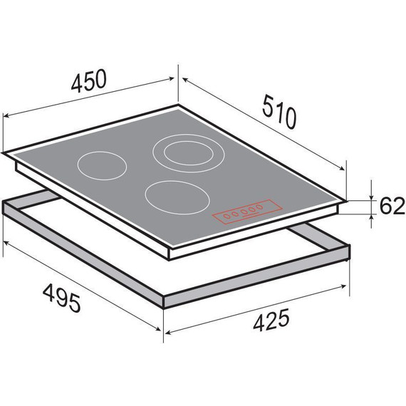 Электрическая варочная поверхность Zigmund & Shtain CN 37.4 W - фото 2
