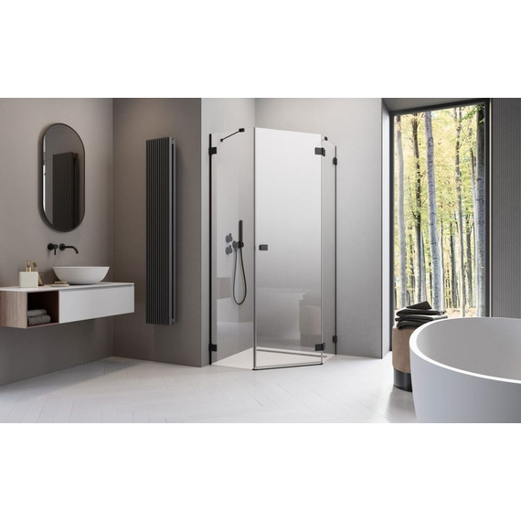 Душевое ограждение Radaway Essenza Pro Black PTJ 100х90 см R, черный/прозрачное - фото 3