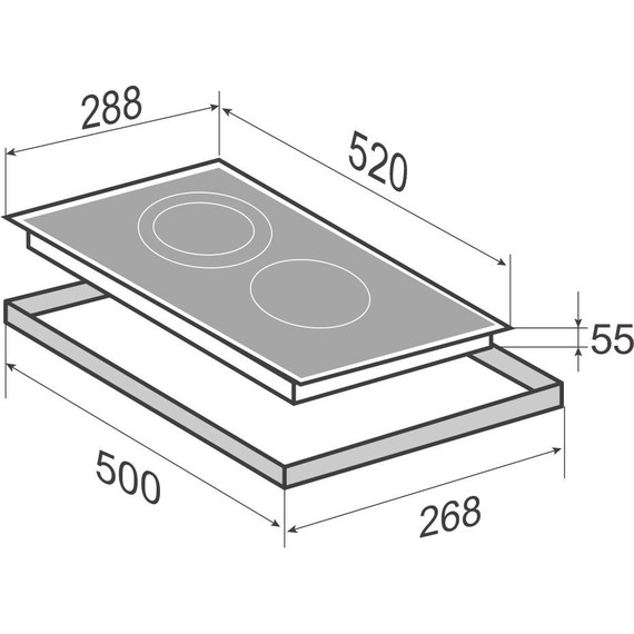 Индукционная варочная поверхность Zigmund & Shtain CI 33.3 B Domino - фото 4