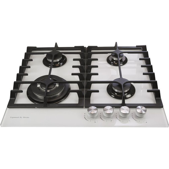 Газовая варочная поверхность Zigmund & Shtain MN 197.61 W (белый стекло) - фото 2