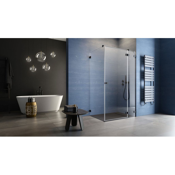 Душевое ограждение Radaway Essenza Pro Black KDJ 80х80 см R, черный/прозрачное - фото 2