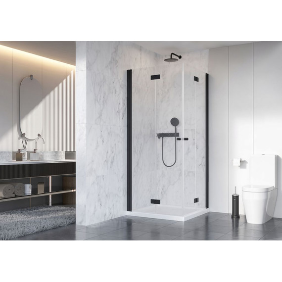 Душевое ограждение Radaway Nes Black KDD B 90х90 см, черный/прозрачное - фото 2