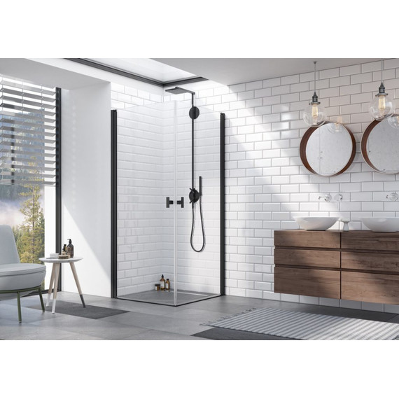 Душевое ограждение Radaway Nes Black KDD I 90х90 см, черный/прозрачное - фото 2