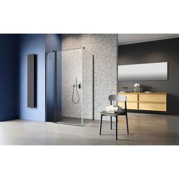 Душевое ограждение Radaway Nes Black KDJ II + S1 100х80 см L, черный/прозрачное - фото 2