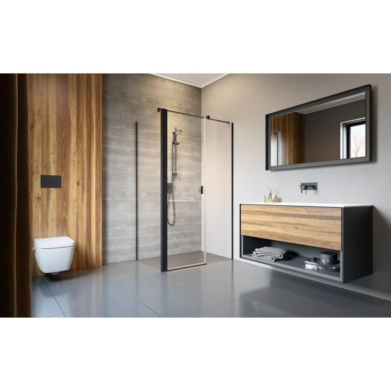 Душевое ограждение Radaway Nes Black KDS II + S2 100х80 см R, черный/прозрачное - фото 2