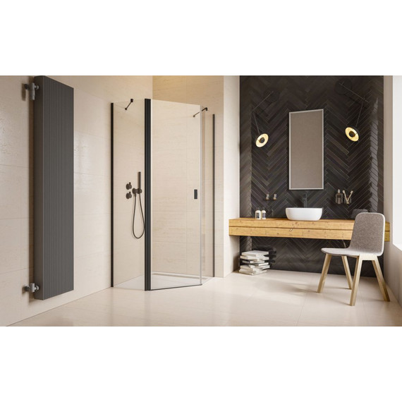 Душевое ограждение Radaway Nes Black PTJ 80х80 см L, черный/прозрачное - фото 2